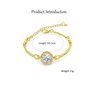 Bracelet Argent Femme Ajustable