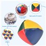 Aoreun Balles de Jonglage, 12 Pcs Ensemble de Balles de Jonglage Boules de Jongle Colorées pour Adultes Kit de Balle de Jongle D