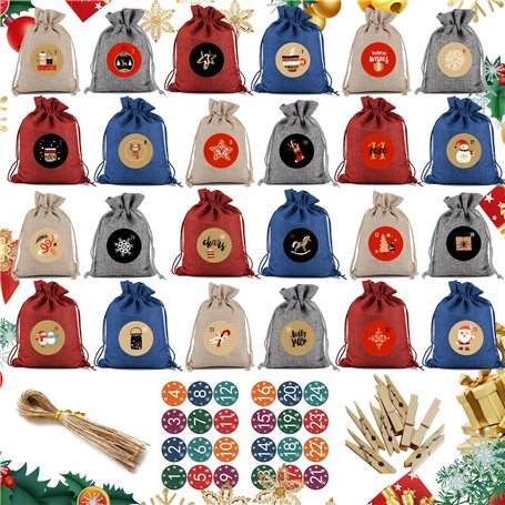 sylbx 75 Pièce Calendrier de l'Avent Remplir