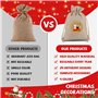sylbx 75 Pièce Calendrier de l'Avent Remplir,Calendrier de l'avent Sachet,Sac Pour Calendrier de l'avent,Calendrier Avent a Remp