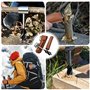 yotutun Tarière Manuelle à Main, Foret à Bois Manuel à Bois vis à Main Outils Bushcraft Foret à Main Polyvalente pour le Travail