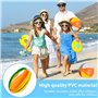 12 PCS Ballons de Plage Gonflables Portables Ballons de Jeu d'eau de Fête Arc-en-Ciel PVC étanche pour