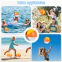 Riisoyu Ballon de Plage, 12 PCS Ballons de Plage Gonflables Portables Ballons de Jeu d'eau de Fête Arc-en-Ciel PVC étanche pour 