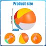 Riisoyu Ballon de Plage, 12 PCS Ballons de Plage Gonflables Portables Ballons de Jeu d'eau de Fête Arc-en-Ciel PVC étanche pour 