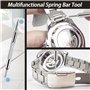 Outils d'horlogerie + Presse à Montres, GLDCAPA Remplacement de la Pile D'une Montre, Outil Pour Raccourcir le Bracelet D'une Mo