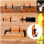 Orange Support de Pelle avec 4 Vis et 4 écrous