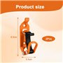 Udbrud 2PCS Support Pelle pour Barres de Toit, Orange Support de Pelle avec 4 Vis et 4 écrous, Supports de Montage Mural, Kit de