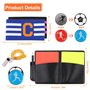 Udbrud Carton d'Arbitre de Football Set, Kit Arbitre Football avec Métal Sifflet Arbitre, PVC Cartons Jaune et Rouge Carton Arbi