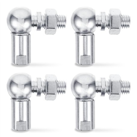 Udbrud Lot de 4 raccords à rotule en forme de L avec écrous
