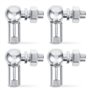 Udbrud Lot de 4 raccords à rotule en forme de L avec écrous