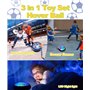 AHYDFSR Air Power Football, Rechargeable Jeu Foot Enfant, Jouet Garcon Football avec 2 Buts,Rechargeable avec LED Lumière Hover 