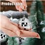 12 Pièces Mini Boule Miroir Argent(3CM)