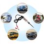 LNGJIN Testeur de circuit de voiture, DC 5 V-100 V, testeur de tension numérique, testeur de tension, testeur de circuit automob