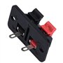 Lot de 10 Ressort Bornes pour Haut-parleurs, 2 Voies Bornier pour Plaque Haut-Parleur, Clip de Terminal de Haut Parleur, Rouge/N