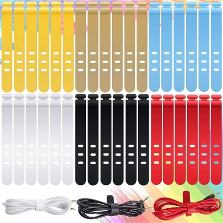 Duyteop 36 Pièces Serre-Câbles En Silicone