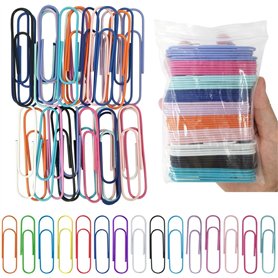Lot de 60 trombones surdimensionnés avec revêtement en vinyle de 7