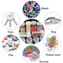 AOKITO Bote de rangement pour accessoires de peinture diamant, 60 emplacements, etanche, fermeture eclair, 32.5x7.4x7.4 cm