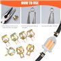 Kit Durite Essence - 2m Ø 6mm Conduite de Carburant + 2 Filtres à Carburant + 10 Colliers de Serrage pour Moteurs Kawasaki, Kohl