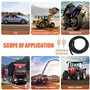 Kit Durite Essence - 2m Ø 6mm Conduite de Carburant + 2 Filtres à Carburant + 10 Colliers de Serrage pour Moteurs Kawasaki, Kohl