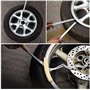 WERTYT Lot de 3 leviers de montage moto 30 cm - En acier au manganèse - Levier de pneu - Outil de réparation