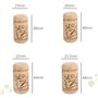 HAFERL 50 PCS Natural Dark Craft Liège Bouteille en liège Champagne Liège pour Enfants et Adultes Bricolage Artisanat Accessoire