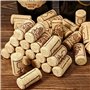 HAFERL 50 PCS Natural Dark Craft Liège Bouteille en liège Champagne Liège pour Enfants et Adultes Bricolage Artisanat Accessoire