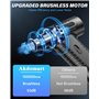 Akdomart Soufflette Air Comprimé, 15 0000 tr/min Grande Vitesse Bombe Air Sec Souffleur PC, Depoussierant Ordinateur Rechargeabl