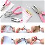 PIQIUQIU Lot de 3 perforateurs à main en métal avec poignée souple - Perforatrice de papier perforé pour l'école de bricolage - 
