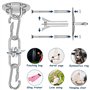 LUZOON Crochet Plafond Lourds Acier Inoxydable 360°Rotation, Crochets Suspension Suspendue pour Balançoire, Serviette Yoga, Sac 