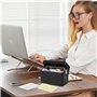 EOPUOZS Kit de Boîtes à Fiches avec Étui Noir pour Cartes de Révision, 230 Fiches Adhésives, 15 Fiches Bristol, 15 Anneaux de Cl