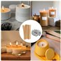 Lot de 27 mèches de bougie avec 27 supports en fer, pour la fabrication de bougies, pour la fabrication de bougies artisanales, 