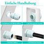 Lot de 6 presse-étoupes M20 étanches - Entrée de câble - Gris - Presse-étoupes réglables - Pour extérieur et jardin