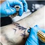 Lot de 100 gobelets d'encre de tatouage, capuchons d'encre, pots d'encre de tatouage, capuchons d'encre, capuchons d'encre jetab