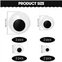 JRSHIRLEYLTD Lot de 8 yeux mobiles autocollants - 40/50/80/100 mm - En plastique rond - Pour décoration de bricolage, artisanat