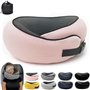 Flyhugz – Oreiller cervical Flyhugs 2024 – Oreiller de voyage en mousse à mémoire de forme – Oreiller de voyage en forme de U –