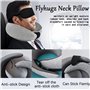 Flyhugz – Oreiller cervical Flyhugs 2024 – Oreiller de voyage en mousse à mémoire de forme – Oreiller de voyage en forme de U – 