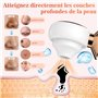 Koeutoze Aspirateur Point Noir Extracteur Points Noirs Aspirateur de pores avec loupe et lampe LED Blackhead Removal 3 Sondes et