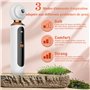 Koeutoze Aspirateur Point Noir Extracteur Points Noirs Aspirateur de pores avec loupe et lampe LED Blackhead Removal 3 Sondes et