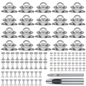 mizikuu 20 PCS œillets Ovales Twist Verrouiller