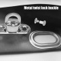 mizikuu 20 PCS œillets Ovales Twist Verrouiller, Fermoir Sac Attaches Fermeture à Bouton Tournant Bache Twist Turn Lock Accessoi