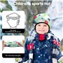 mizikuu 2 Pièces Bonnet De Vélo d'hiver pour Enfants, Bonnet De Cyclisme Casquettes sous Casque pour Enfant Chaude Coupe-Vent Bo