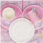 Doyomtoy Vaisselle de fête pour licornes,53pcs Unicorn Birthday Decorations,Vaisselle de fête,Assiettes plates Gobelets en papie