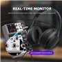 BOMGE Table de mixage audio professionnelle, console de mixage avec 4 canaux numériques USB, Bluetooth, effet de retard d'écho, 