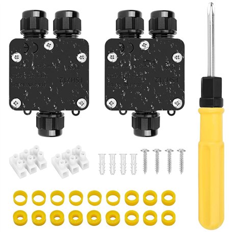 Riisoyu 2 Pièces Boîte de Jonction Étanche IP68