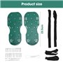 Riisoyu Sandales Aérateur Pelouse, Aérateur Gazon Pelouse Sandales Chaussure à Gazon Chaussures à Ongles Scarificateur Gazon Cha