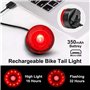 Lumiere Velo et Arriere, 5 Modes d'Éclairage Lampe Vélo LED Étanche Vélo Arrière Puissant, USB Rechargeable Eclairage Velo pour 