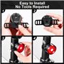 Lumiere Velo et Arriere, 5 Modes d'Éclairage Lampe Vélo LED Étanche Vélo Arrière Puissant, USB Rechargeable Eclairage Velo pour 