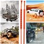 Lot de 10 chaînes à neige antidérapantes pour vélo électrique - Chaînes de roue en nylon - Pour briser la glace - Dents multicou
