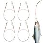 Casenly Lot de 4 Bas de Ligne en Acier Titane 7x7 en 30cm/18kg