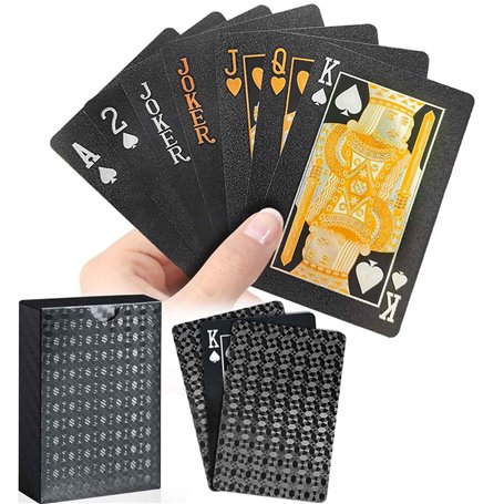 WUGAUWOR Jeu de 54 Cartes en Plastique étanches
